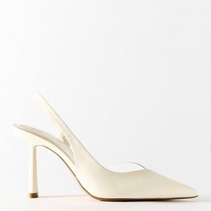 Zara combination heel shoe like new!!